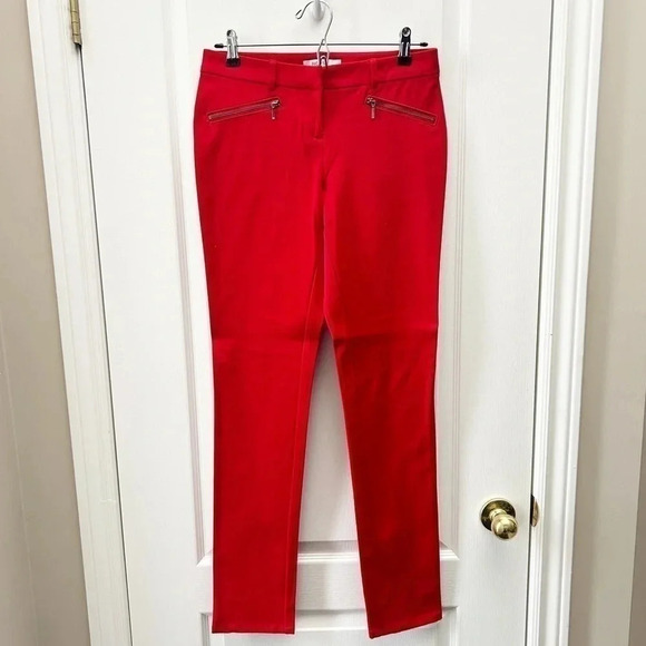 Ricki’s Slim Fit Zip Pocket Micro Twill Pants Red  Size 2 - Picture 3 of 15